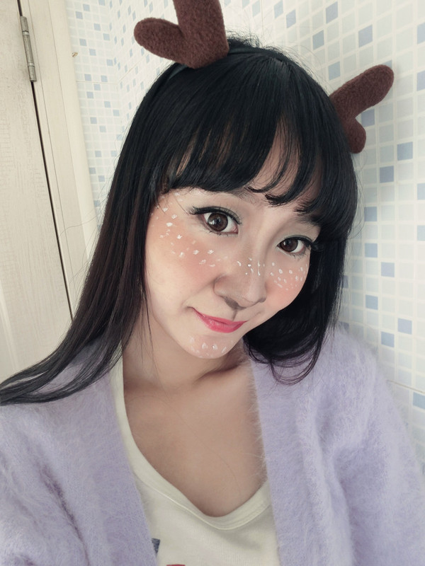 【Alice静爱化妆】超嗲小鹿妆容，圣诞节也萌萌哒 *