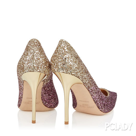 Jimmy Choo绸缎布女鞋尖头红色高跟鞋真皮水