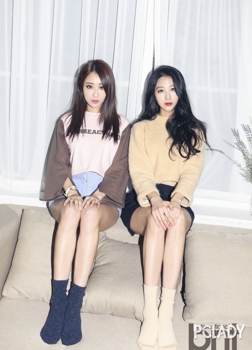 韩国组合nine muses成员倞利,敏荷,笑珍,金祚拍摄了一组时尚写真