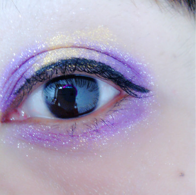 【超级无敌小振】中秋聚会妆容 紫色眼影&金黄色眼影