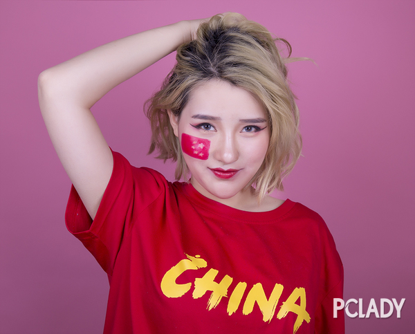 【candy小俏妞儿】应援国足不做伪球迷 国旗飘飘加油妆