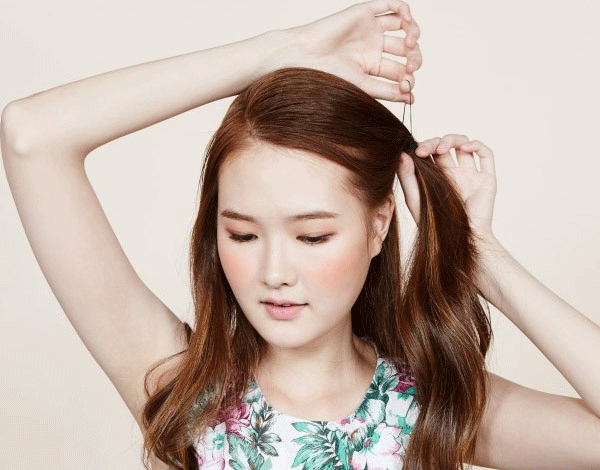 韩式绑头发的方法图解